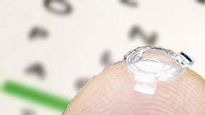 El Bionic Lens Ocumetic, creado por el optometrista Gareth Webb.