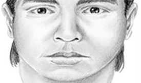 Retrato hablado del sospechoso que es buscado en conexion con la violacion de una mujer en Northridge.