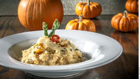 Risotto de calabaza.