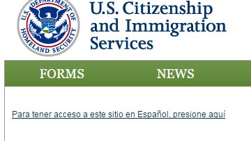 Página web de USCIS donde explica cómo hacer el cambio de domicilio.