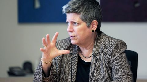 Janet Napolitano, presidenta de la Universidad de California.