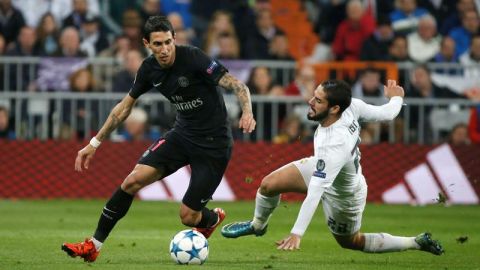 El 'Fideo' durante el encuentro con el Real Madrid en Champions.