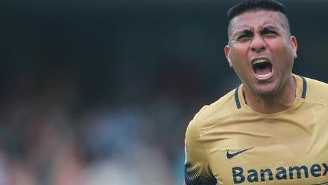 Daniel Ludueña celebra su gol.