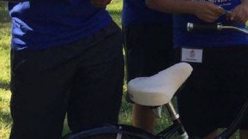 Bicicleta que le fue arrebata al chico./ CORTESíA