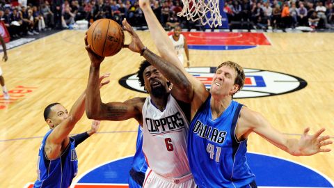 DeAndre Jordan durante el juego ante Dallas el 29 de octubre en Los Ángeles.