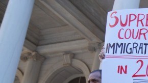 Protesta DACA-DAPA  escalinatas City Hall