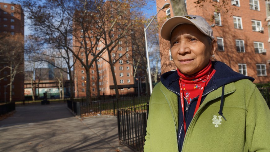Anita velázquez vive hace más de 40 años en la vivienda publica ´