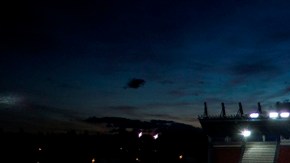 Así lucía el Vicente Calderón horas antes del partido por Champions.