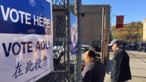 Ambiente elecciones en el Alto Manhattan, PS 52
