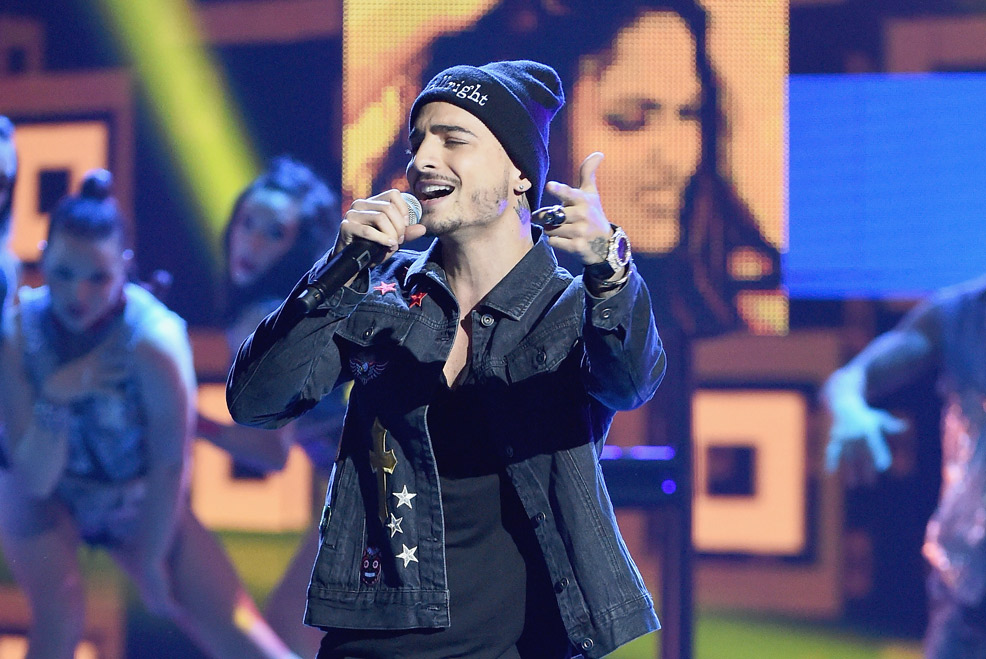 Maluma durante los Latin American Music Awards 2015.