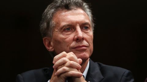 El presidente electo de Argentina por la alianza conservadora Cambiemos Mauricio Macri en una rueda de prensa en Buenos Aires.