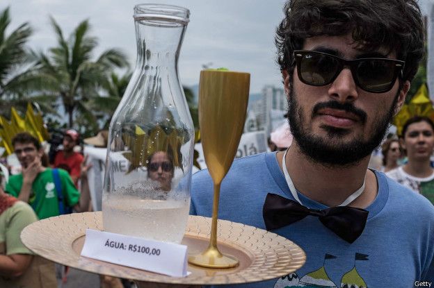 os ciudadanos encontraron maneras creativas de protestar en Río de Janeiro, Brasi