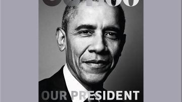 Fotografía cedida por la revista Out de la portada con el presidente de los Estados Unidos Barack Obama en su edición 100 'Ally of the Year'.