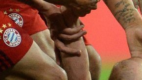 El festejo de Xavi Alonso.