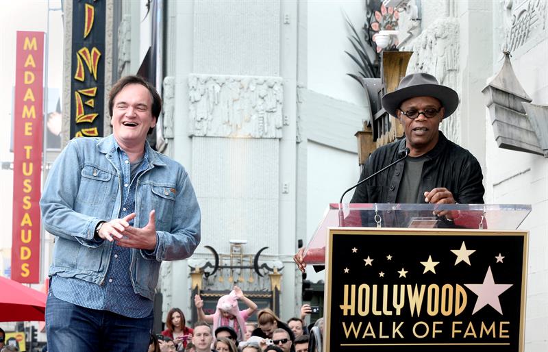 Tarantino fue presentado por el actor y compañero en muchos de sus proyectos Samuel L. Jackson.