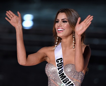 Miss Colombia 2015 Ariadna Gutiérrez a minutos de vivir el momento más difícil de su vida profesional.