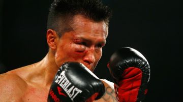 Francisco Vargas durante su intense pelea contra Takashi Miura el pasado 21 de noviembre en Las Vegas.