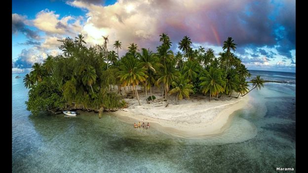 Tahití, la isla más grande de la Polinesia Francesa.