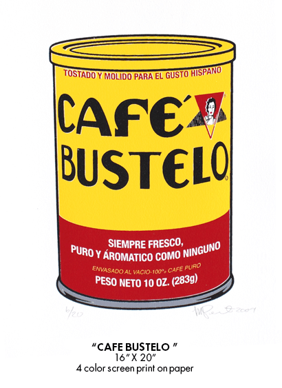 El famoso Café Bustelo, con un toque de cultura pop. 