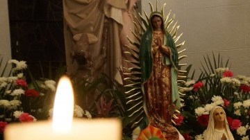 Iglesia San Roque lista para navidad