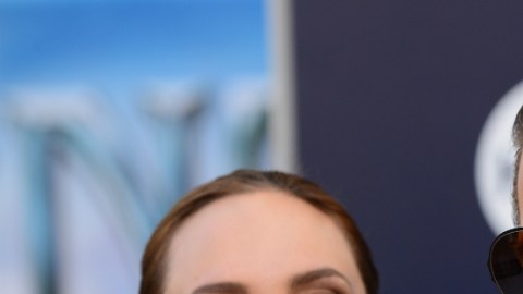 Actress Angelina Jolie and Brad Pitt