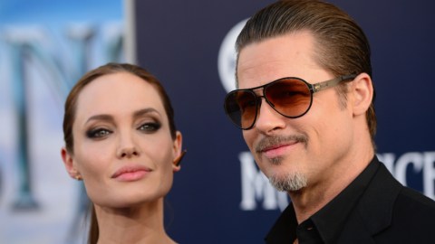 Actress Angelina Jolie and Brad Pitt