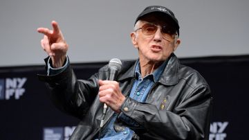El cineasta estadounidense Haskell Wexler en su última aparición pública en octubre, a sus 96 años, en Nueva York.