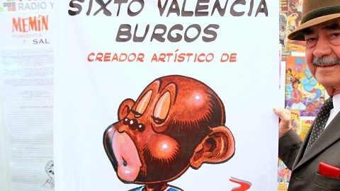 El historietista mexicano Sixto Valencia Burgos, creó al personaje Memín Pinguín.