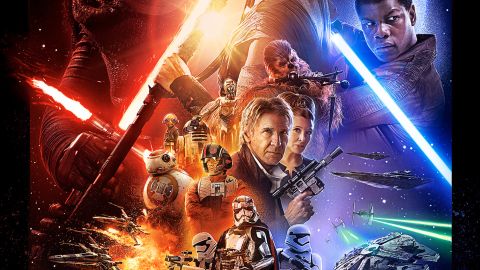El póster oficial del filme con todos los personajes.