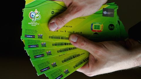 Imagen de las entradas para el Mundial de Alemania 2006.