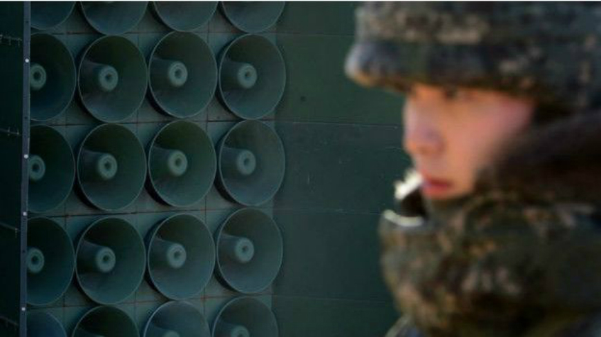 Corea del Sur reasumió la emisión de propaganda en la frontera. 