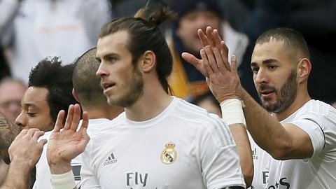 La famosa 'BBC' del Real Madrid: Cristiano, Bale y Benzemá.