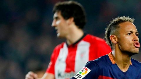 Neymar cerró la cuenta del Barcelona para calificar a semifinales de la Copa del Rey.