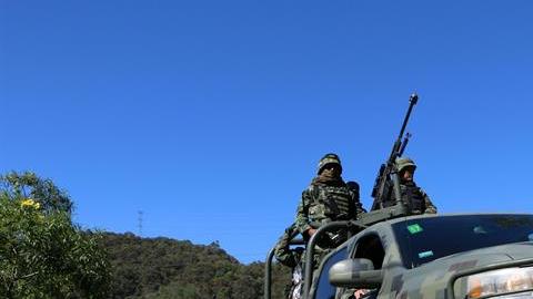 Ejército mexicano aseguró un "camión monstruo"