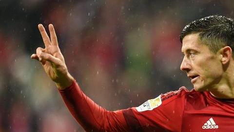 El impresionante polaco del Bayern Munich, Robert Levandowski.