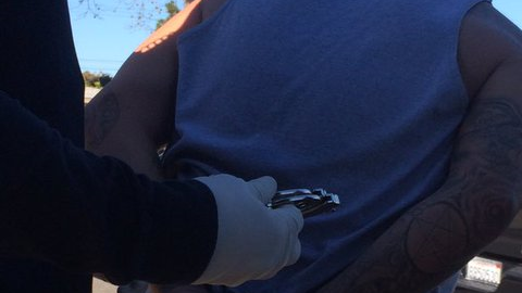 Arresto de pandilleros por parte de las autoridades del condado de Orange. / ABC 7