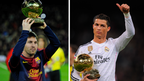 Lionel Messi (cuatro veces) y Cristiano Ronaldo (tres) han dominado el Balón de Oro desde 2008.