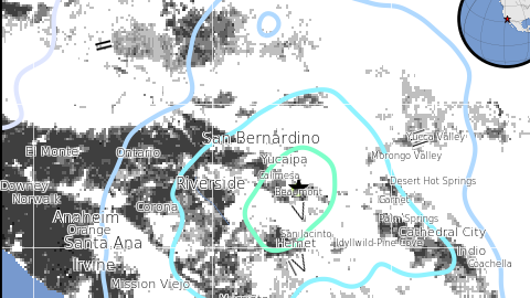 En Banning se reportó un terremoto de 4.5 grados de magnitud.