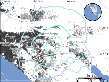 En Banning se reportó un terremoto de 4.5 grados de magnitud.