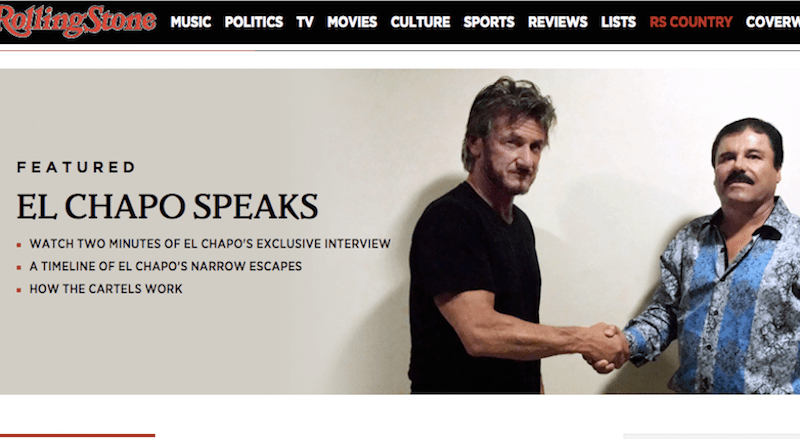 Los 5 problemas más grandes con la entrevista de Sean Penn a “El Chapo”