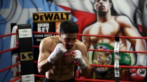 Danny García, el boxeador de Filadelfia de herencia boricua, se prepara para buscar otro campeonato mundial.