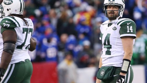 Ryan Fitzpatrick acabó con el corazón roto tras la derrota que dejó a los Jets de Nueva York sin playoffs.
