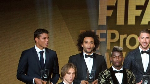 Los 11 mejores futbolistas del 2015.