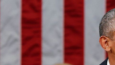 El presidente Barack Obama ofrece el "Estado de la Unión" ante el Congreso.