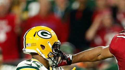 Larry Fitzgerald consiguió el touchdown del triunfo en favor de Cardinals. Foto: Getty Images.