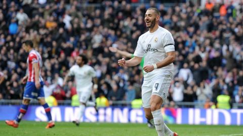 Karim Benzema, delantero del Real Madrid. Foto: EFE.