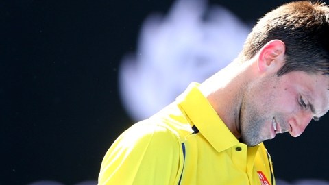 Nolan Djokovic en un partido del Abierto de Australia.