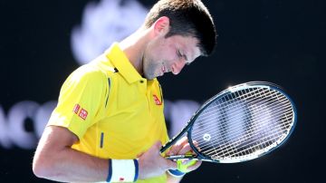 Nolan Djokovic en un partido del Abierto de Australia.