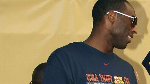 Kobe Bryant es gran fanático del FC Barcelona y un gran admirador de Ronaldinho.