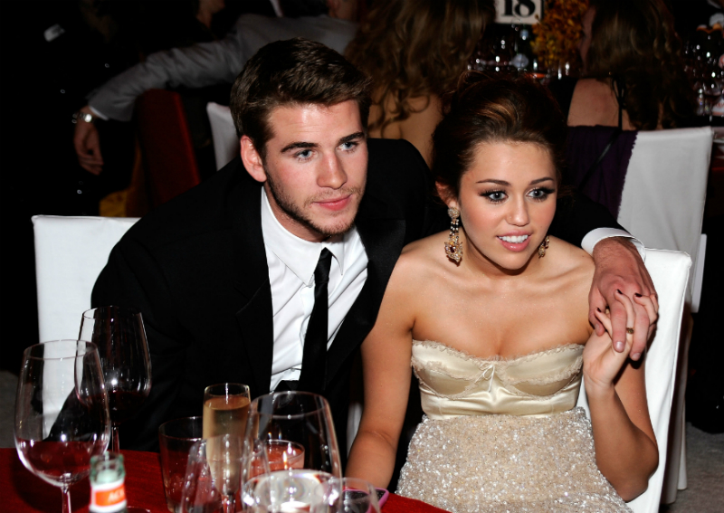 Liam Hemsworth y Miley Cyrus